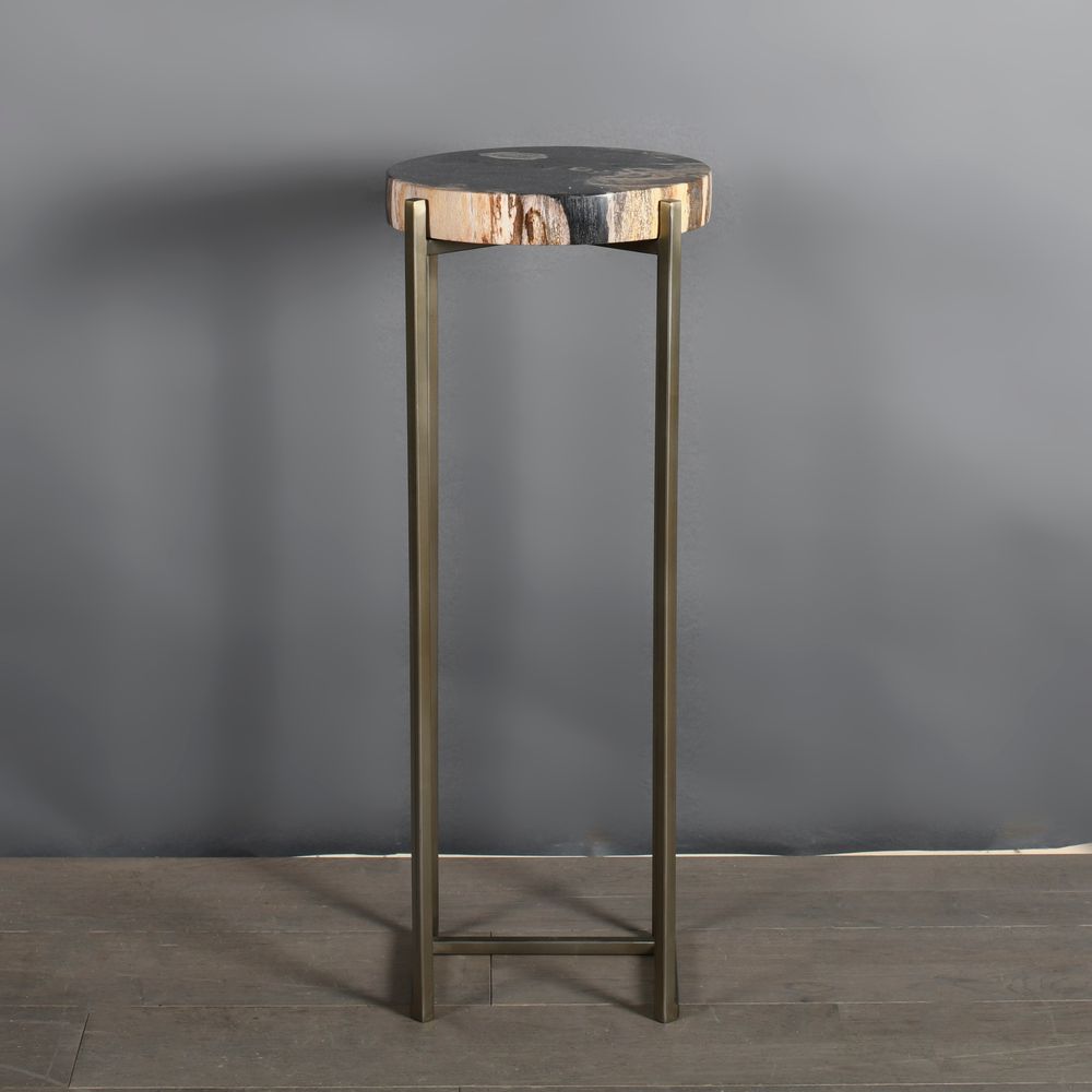 Decorative objects - Petrified Wood Side Tables - ATELIERS C&S DAVOY