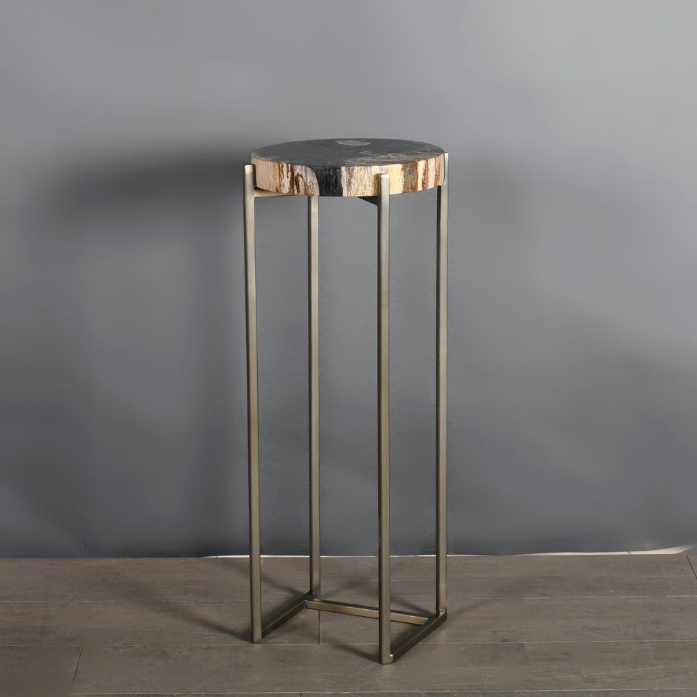 Decorative objects - Petrified Wood Side Tables - ATELIERS C&S DAVOY