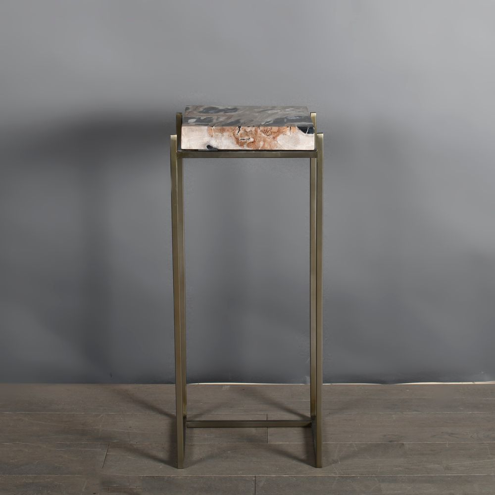 Decorative objects - Petrified Wood Side Tables - ATELIERS C&S DAVOY