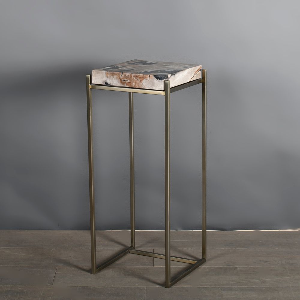 Decorative objects - Petrified Wood Side Tables - ATELIERS C&S DAVOY