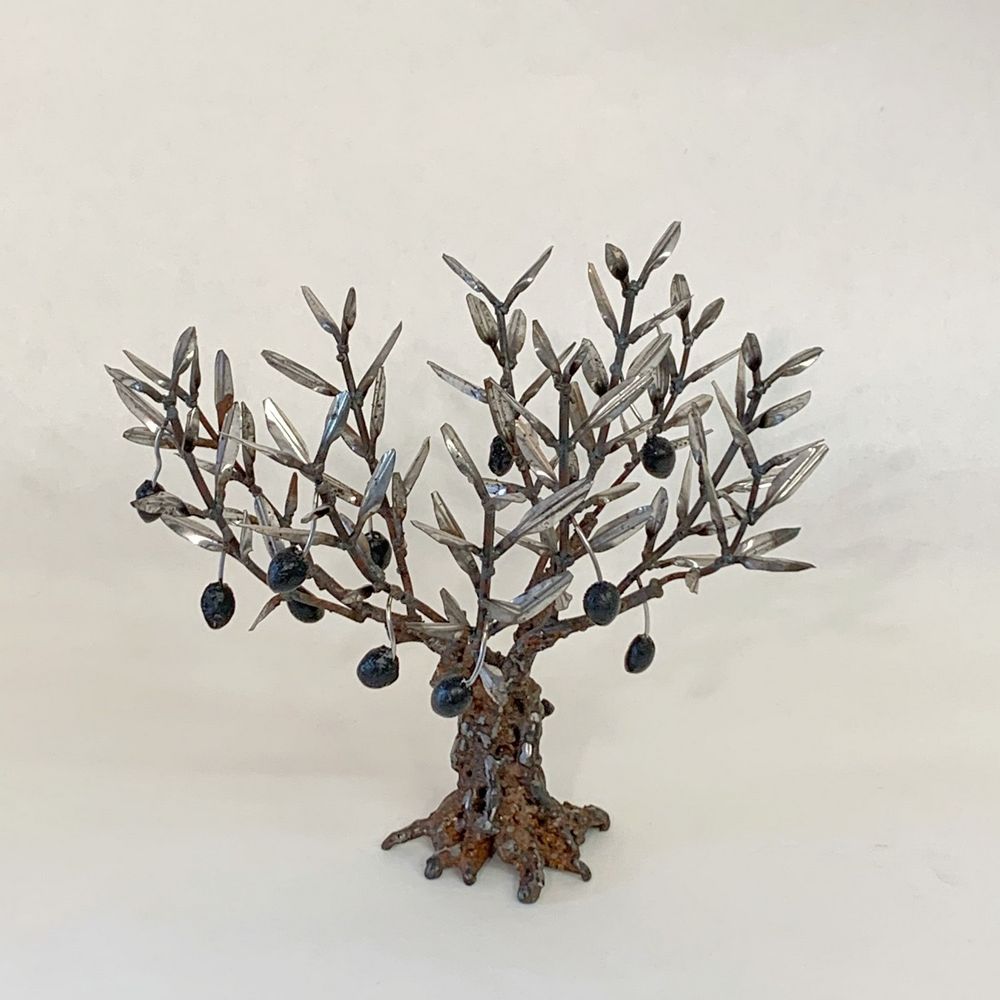 Decorative objects - olive tree in raw metal - L'OLIVIER FORGÉ
