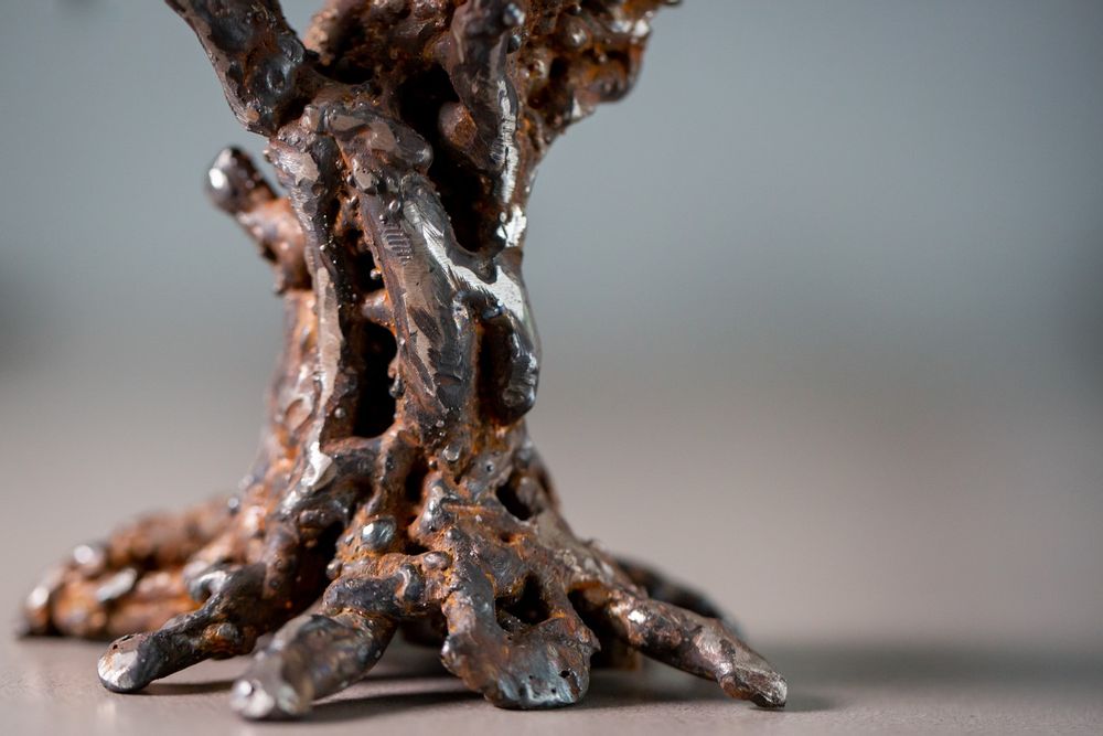 Decorative objects - olive tree in raw metal - L'OLIVIER FORGÉ