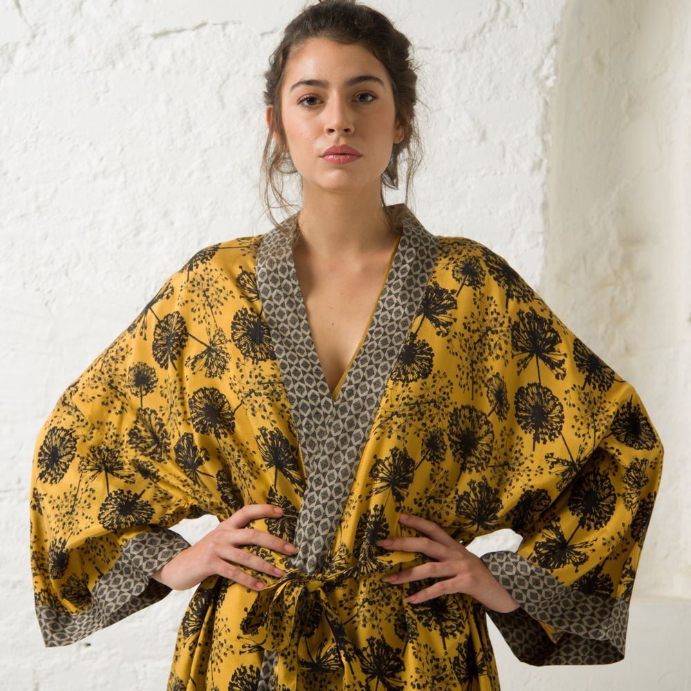 Homewear - COLETTE KIMONO - Ideal for a day at home in style ! - ROSHANARA PARIS