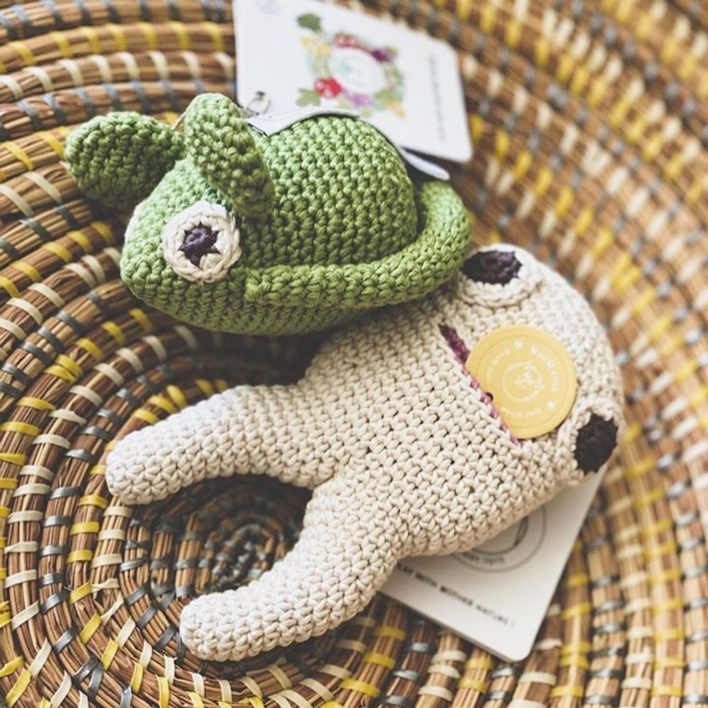 Accessoires enfants - ADAM LA DENT - TEETHER & BOITE À DENT EN COTON BIO - MYUM - THE VEGGY TOYS