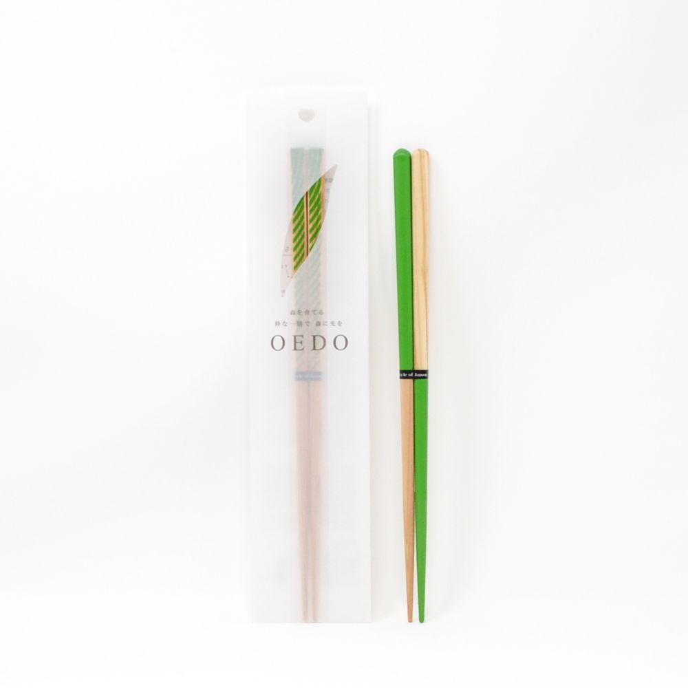 Gifts - OEDO -GREEN- CHOPSTICKS - STYLE OF JAPAN