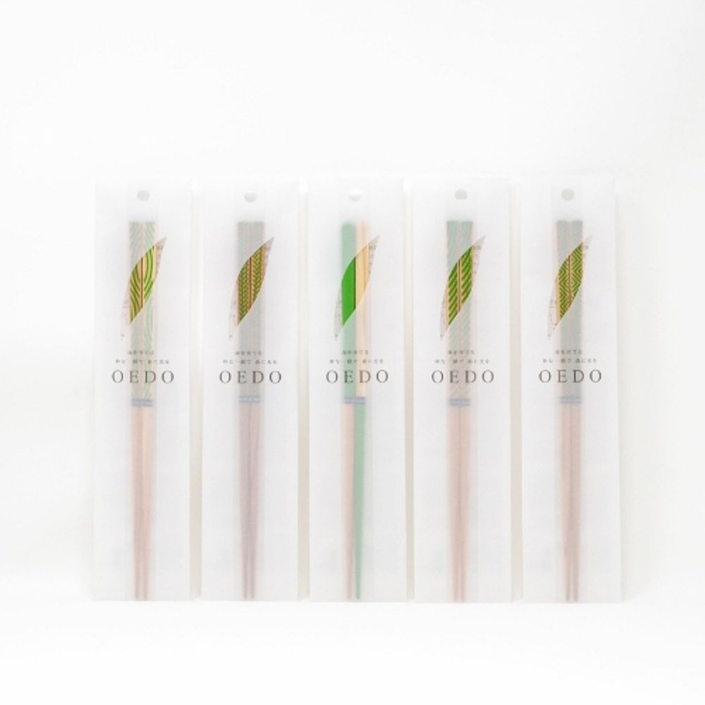 Gifts - OEDO -GREEN- CHOPSTICKS - STYLE OF JAPAN