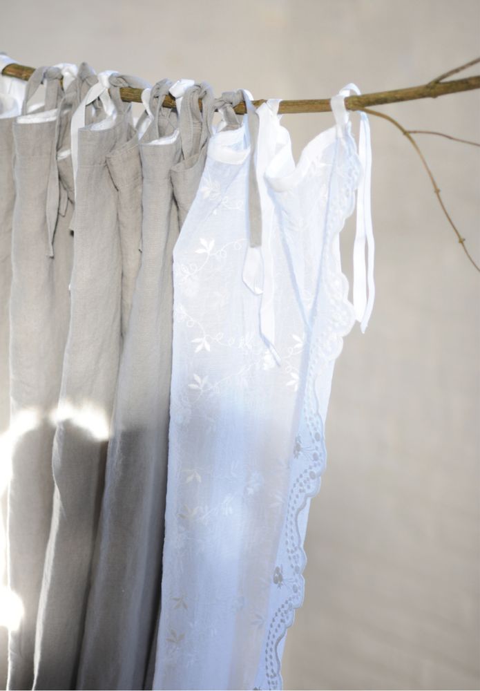 Rideaux et voilages - Victoria embroidered voile - PIMLICO