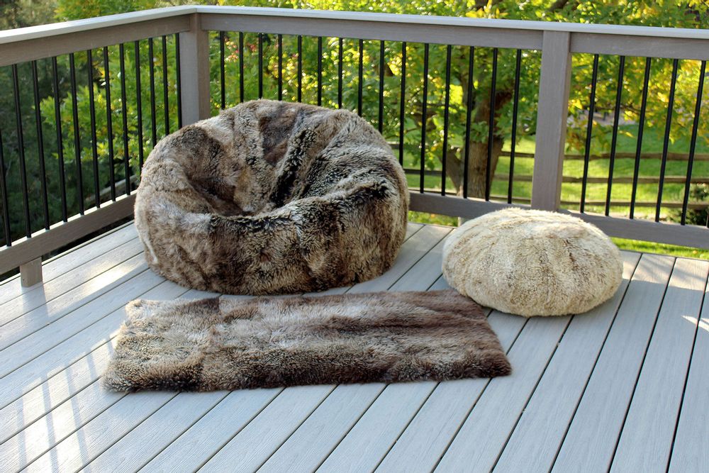 Pièces uniques - Pouf en peau de mouton - FIBRE BY AUSKIN