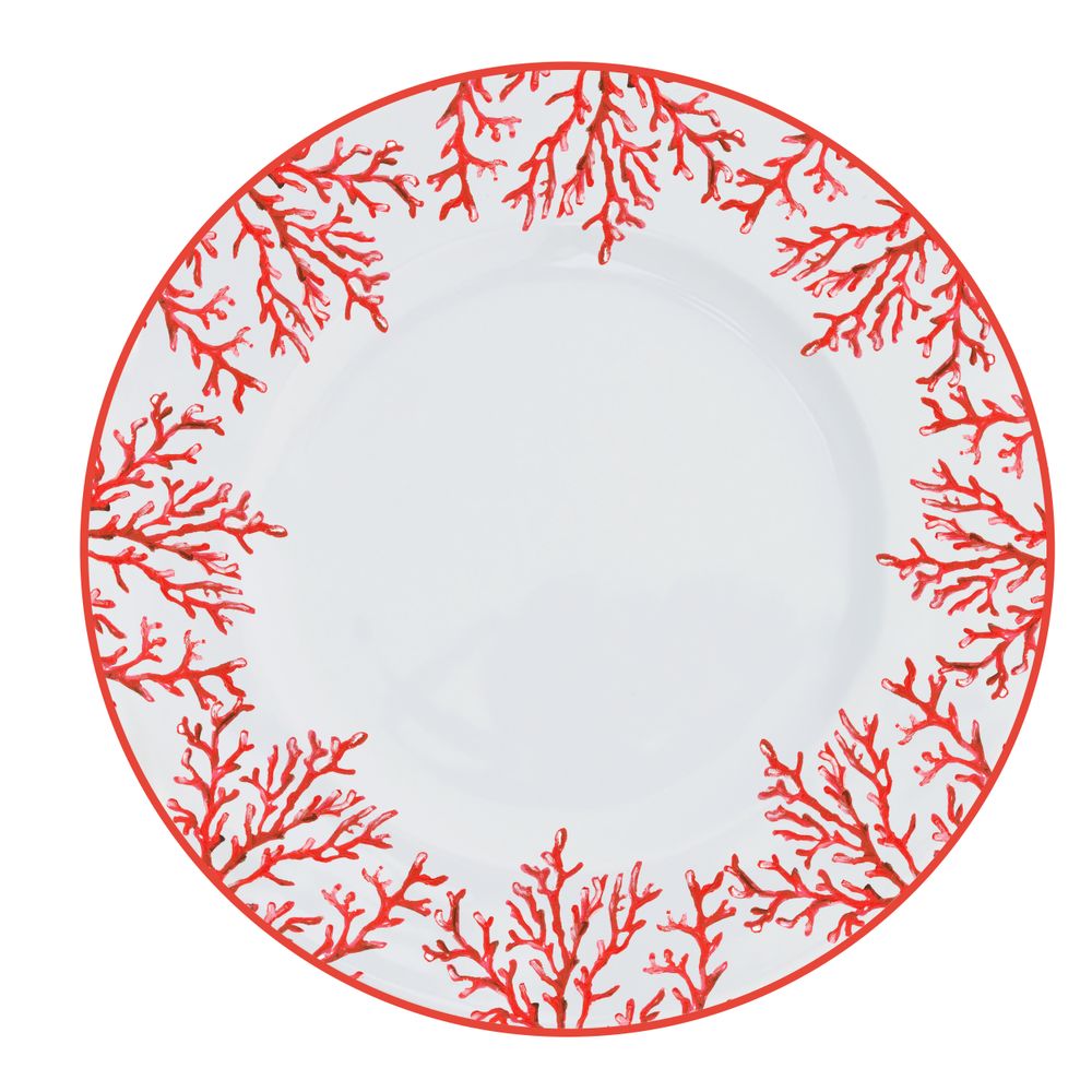 Formal plates - Porcelain dinnerplate 27 cm Coral Red - CATCHII