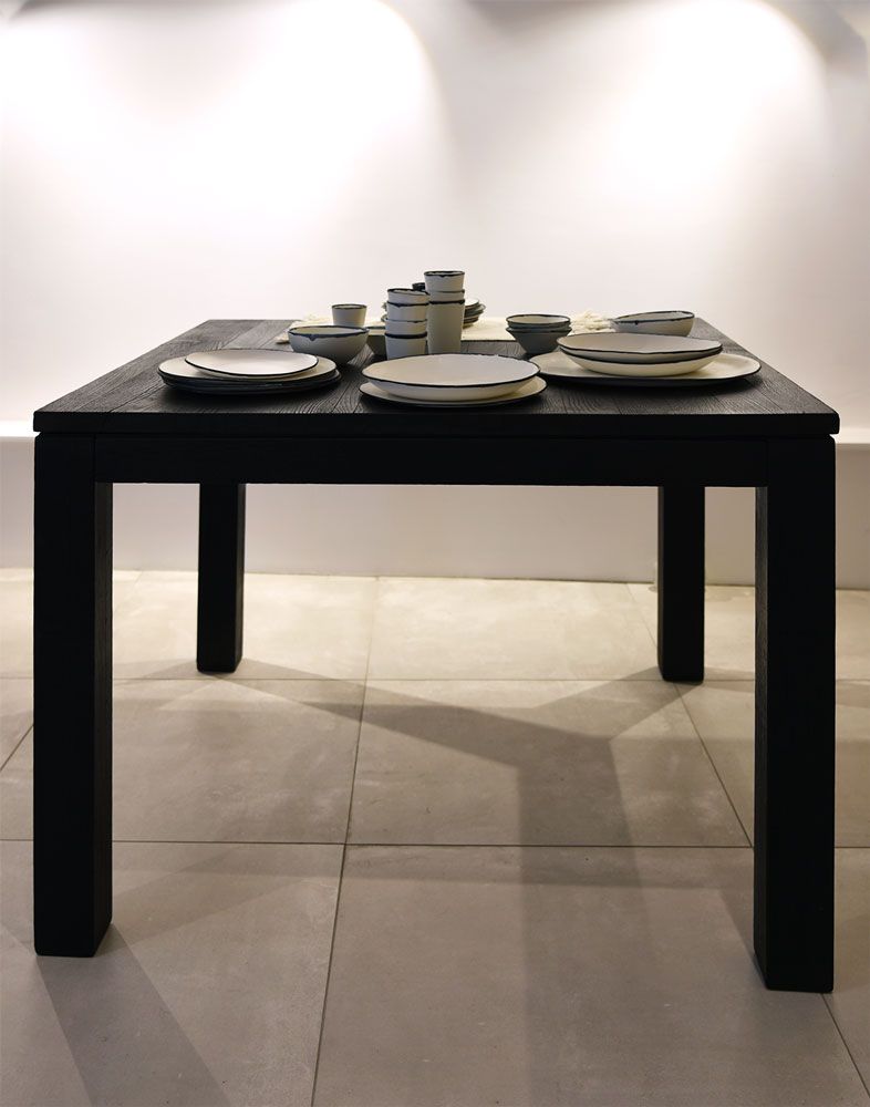 Dining Tables - DINING TABLE — BURNT WOOD SHOU-SUGI-BAN - OUVRAGE