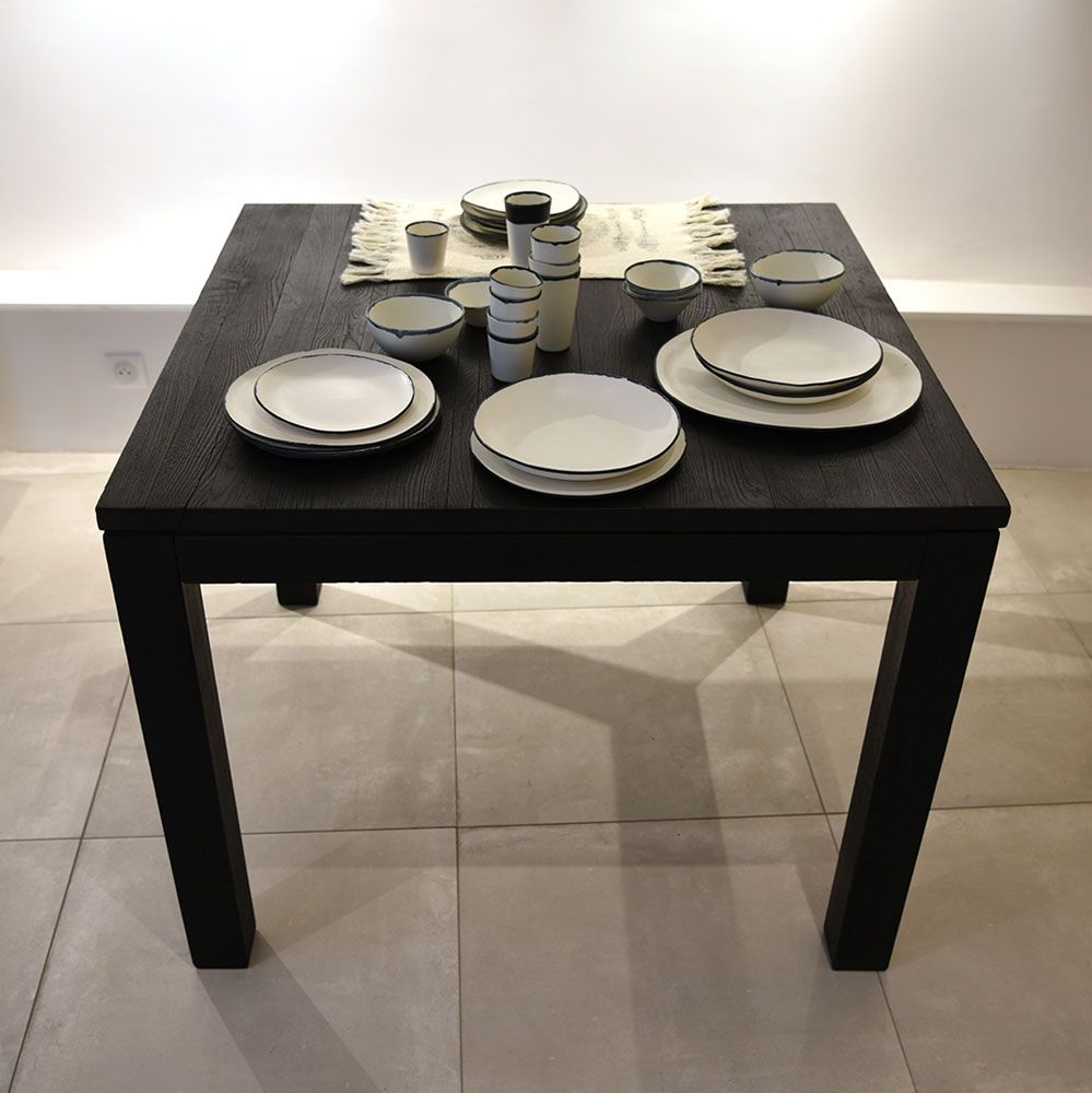 Dining Tables - DINING TABLE — BURNT WOOD SHOU-SUGI-BAN - OUVRAGE