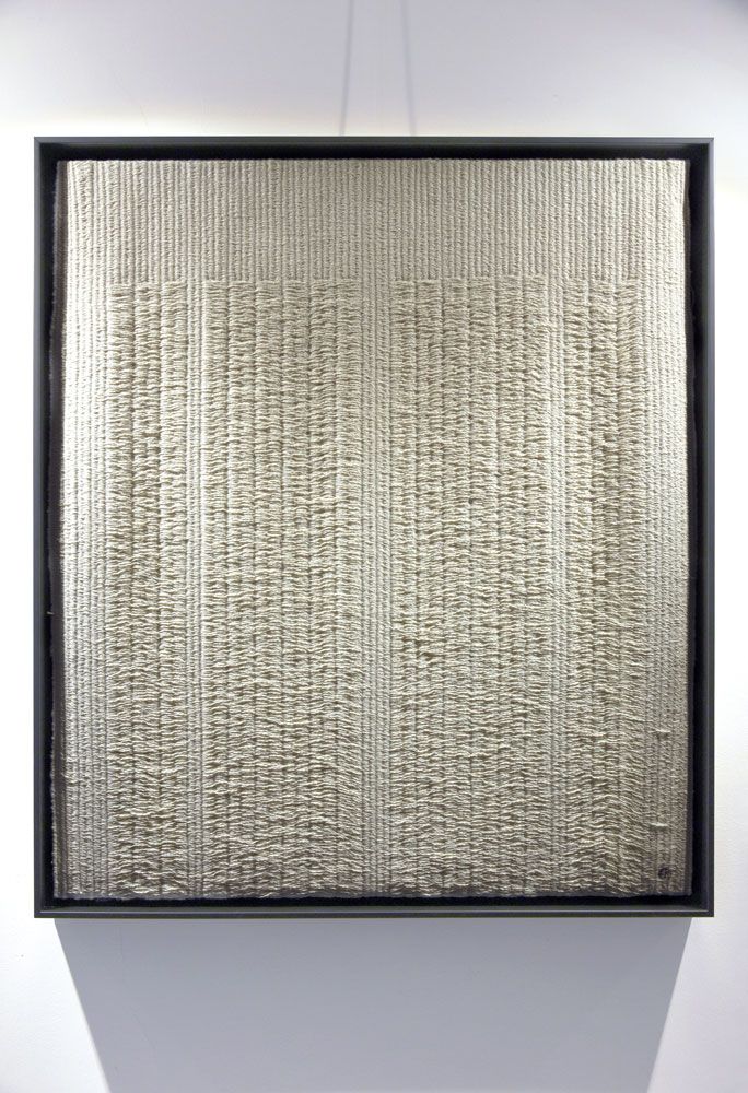 Tableaux - ŒUVRE MURALE « MENSONGE » - TOILE TISSAGE COTON - OUVRAGE - TISSAGE