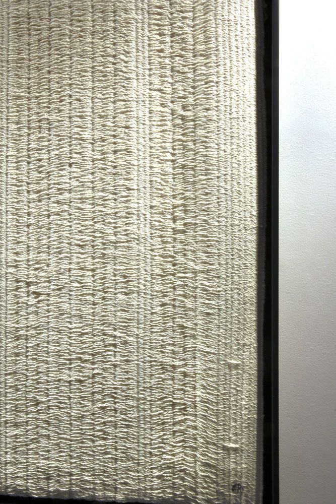 Tableaux - ŒUVRE MURALE « MENSONGE » - TOILE TISSAGE COTON - OUVRAGE - TISSAGE