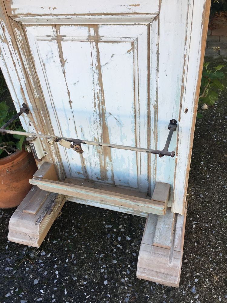 Etagères - vieux bois grec, porte de la conception de meubles du siècle précédent, miroir, cintre, décor vintage - SILO ART FACTORY