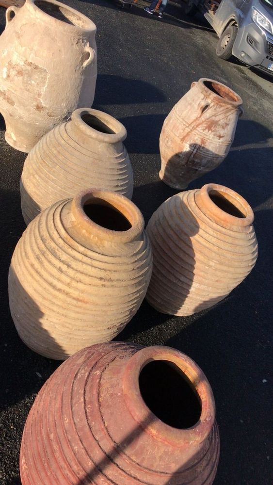 Vases - Greek old ceramic olive oil pots, wine pottery - SILO ART FACTORY