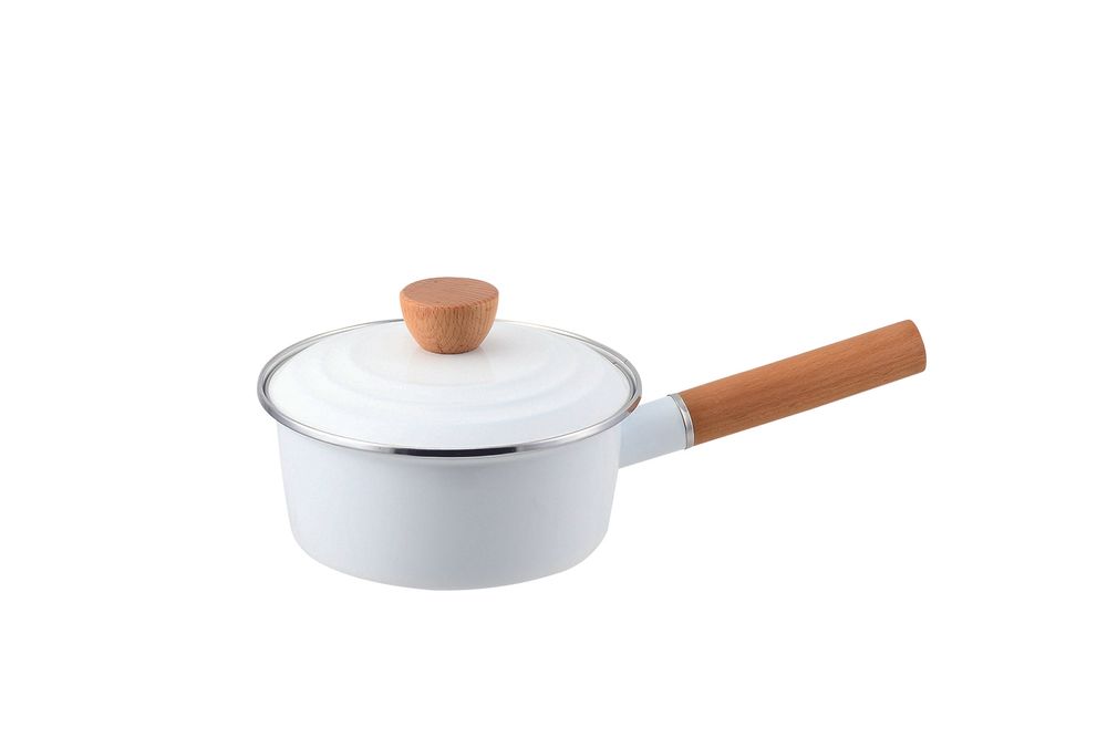 Frying pans - Enamel pan - White - PEARL LIFE