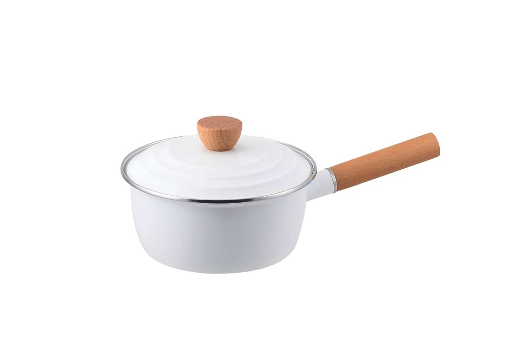 Frying pans - Enamel pan - White - PEARL LIFE
