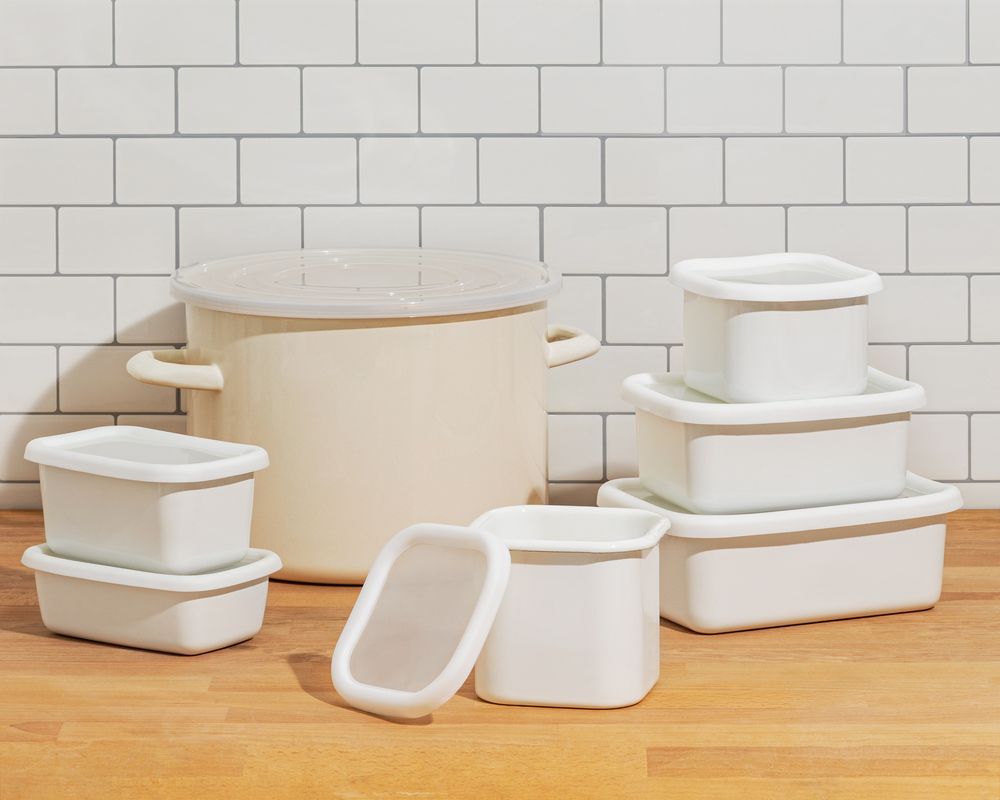 Petit électroménager - Récipient alimentaire en émail - PEARL LIFE