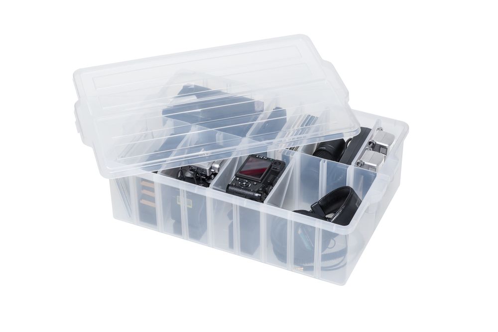 Organizer - Craft & Media Organizer Box with dividers - PEARL LIFE