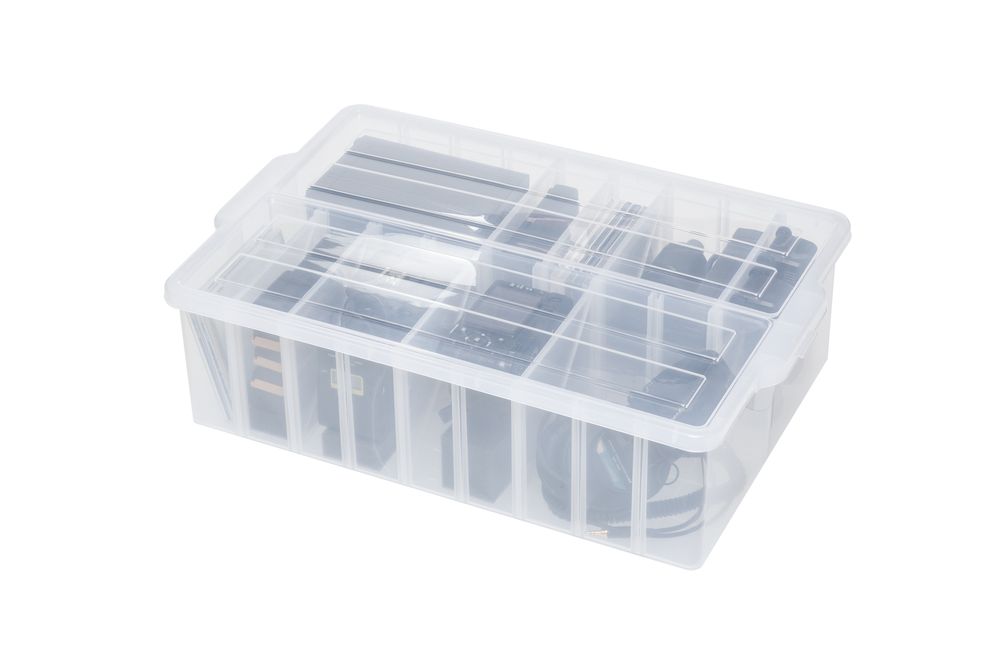 Organizer - Craft & Media Organizer Box with dividers - PEARL LIFE