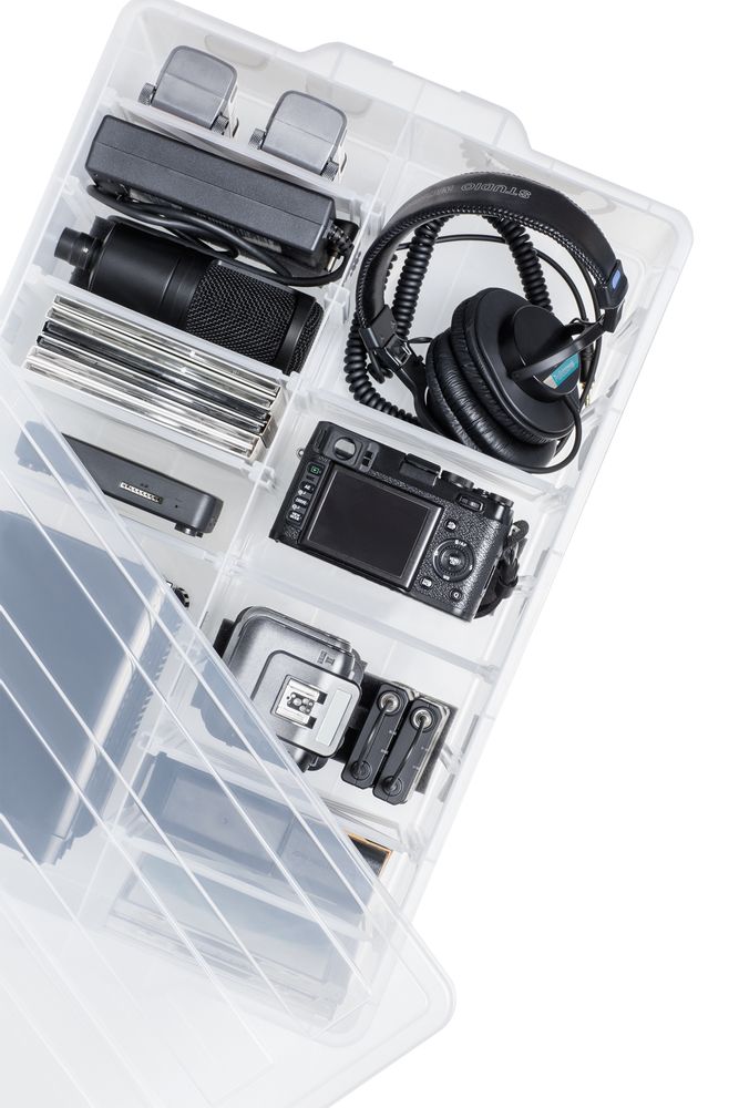 Organizer - Craft & Media Organizer Box with dividers - PEARL LIFE