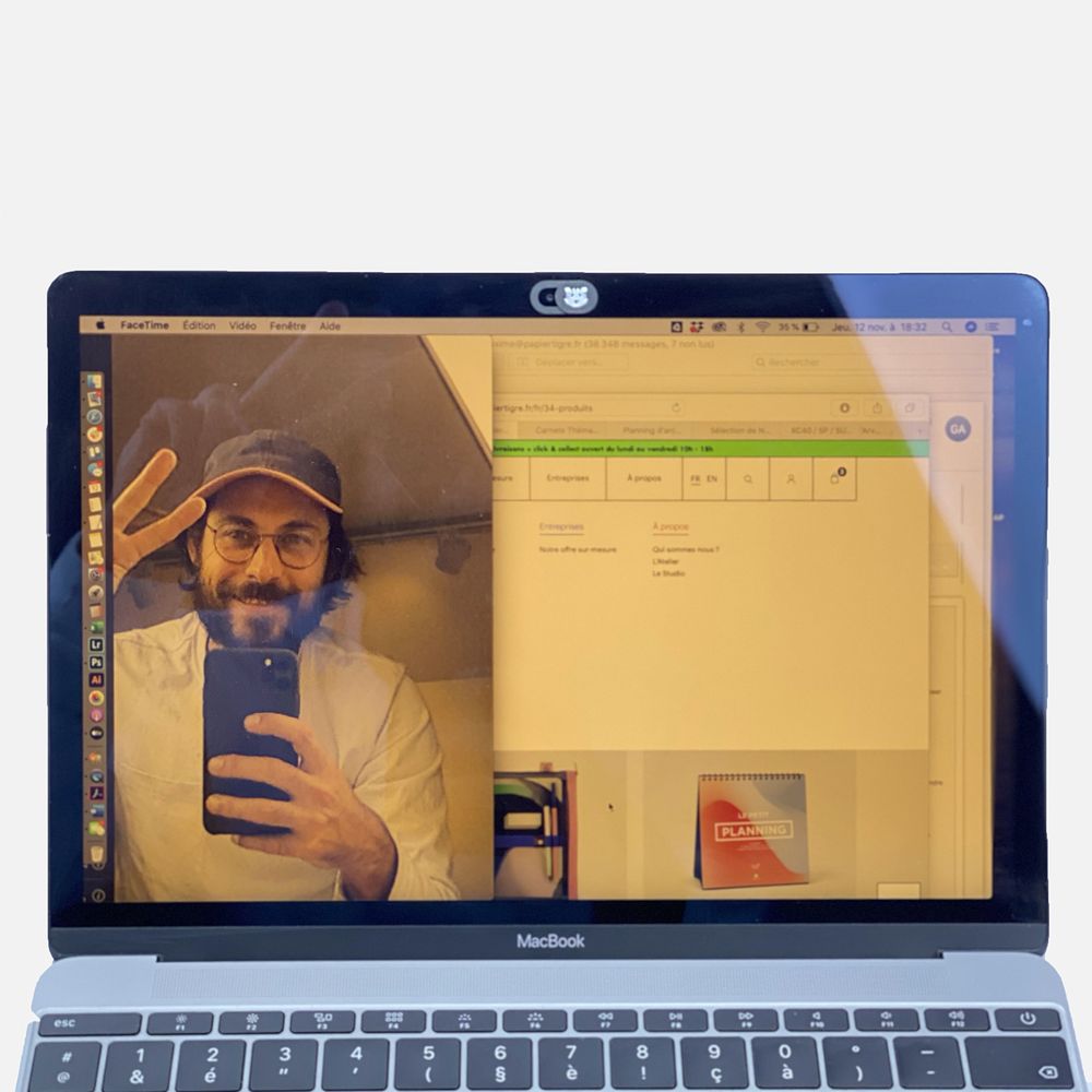 Papeterie - Le Cache Webcam - PAPIER TIGRE