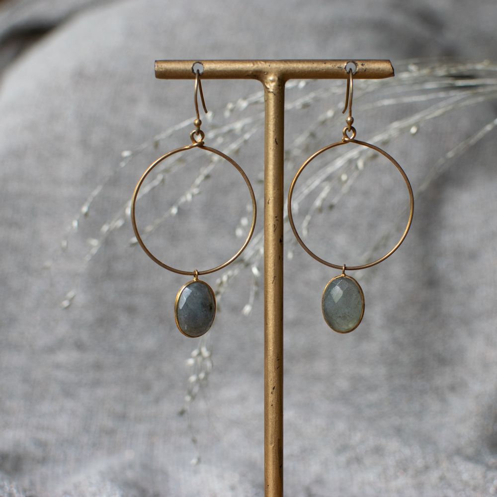 Bijoux - Boucles d'oreilles et colliers plaqués or avec pierres précieuses - ZENZA