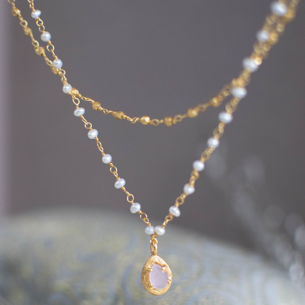 Bijoux - Boucles d'oreilles et colliers plaqués or avec pierres précieuses - ZENZA