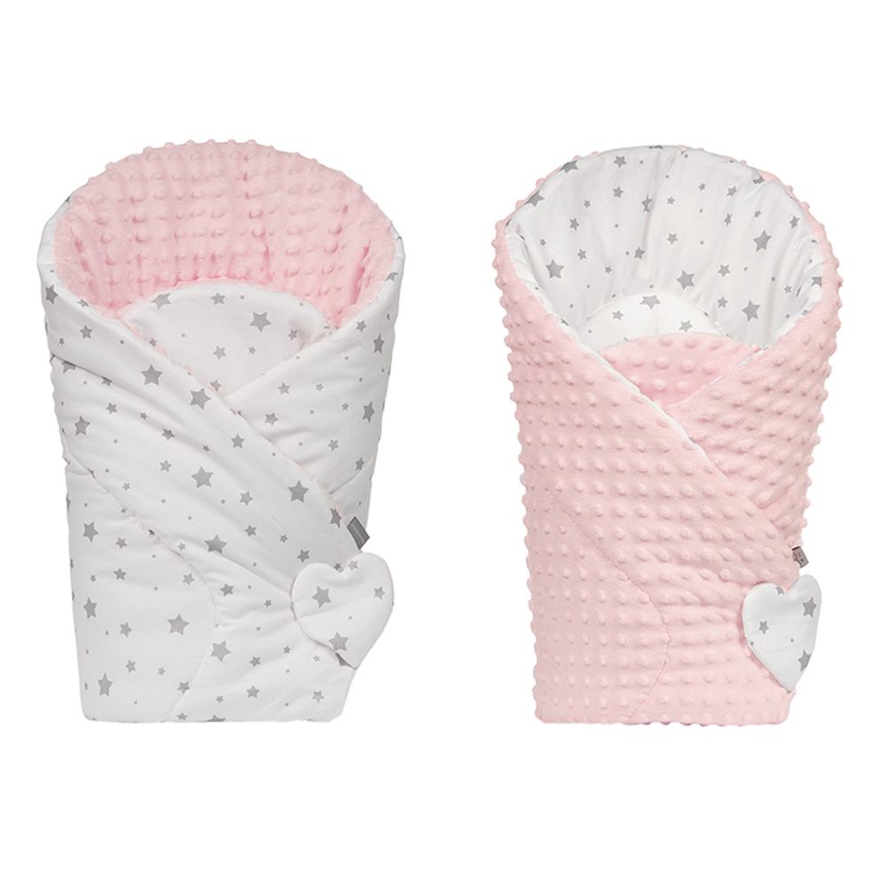 Accessoires pour puériculture - Gigoteuse d'emmaillotage minky réversible, STELLA - SEVIRA KIDS