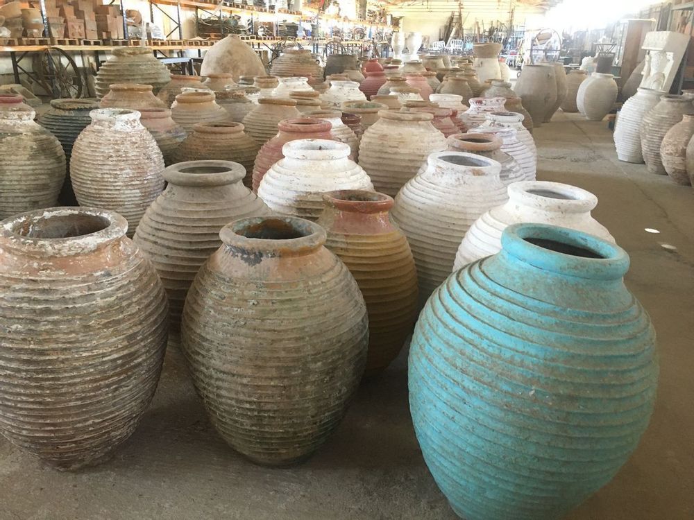 Ceramic - old Greek ceramic oil jars - SILO ART FACTORY