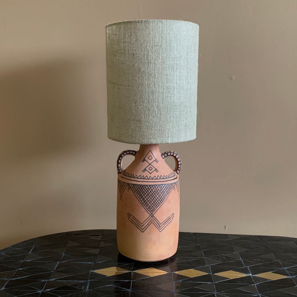 Table lamps - Pottery Table Lamps - Berber - Tribal - Amfora - ZENZA