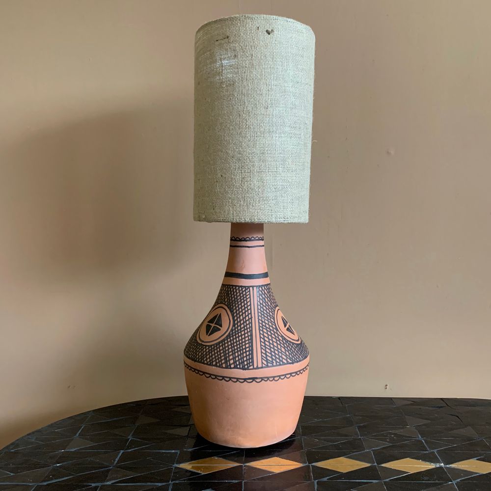 Table lamps - Pottery Table Lamps - Berber - Tribal - Amfora - ZENZA