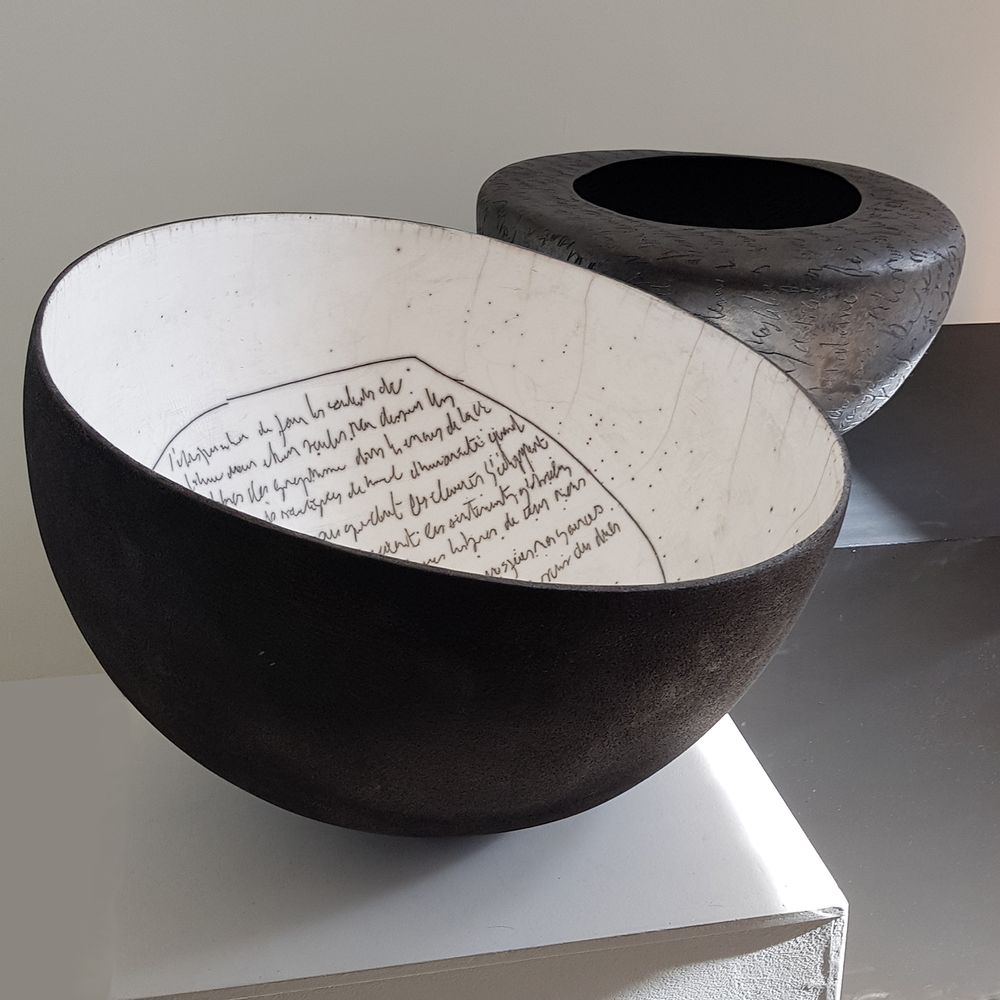 Unique pieces - Sculpture Earth - Poetry Container - Extra Large - KARINE DENIS