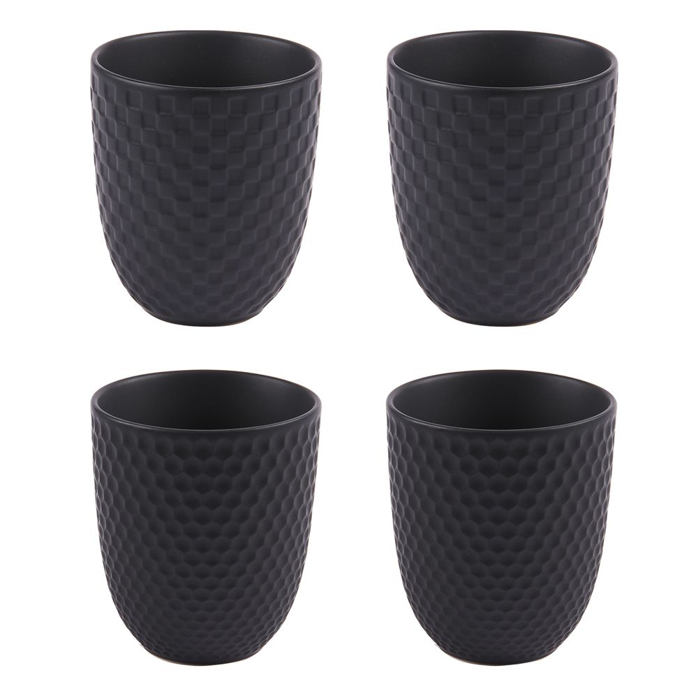 Tasses et mugs - COF 4 GOBELETS 20 CL BLACK MAT - TABLE PASSION / BASTIDE 1880