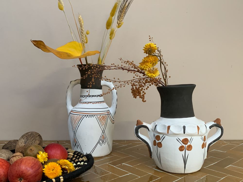 Pottery - Pottery vases and table lights Berber and Touareg - ZENZA