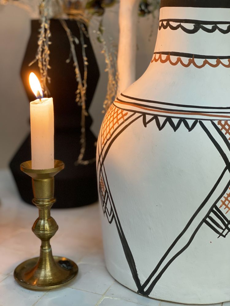 Pottery - Pottery vases and table lights Berber and Touareg - ZENZA