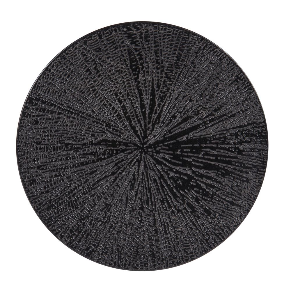 Assiettes au quotidien - ASSIETTE PLATE SANTAL NOIR 27CM - TABLE PASSION / BASTIDE 1880