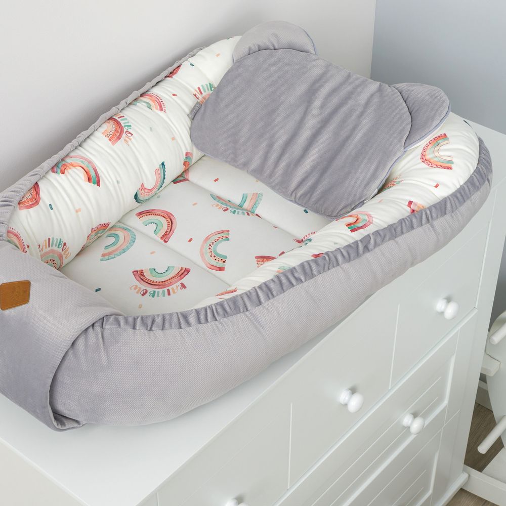 Linge de lit - Cocon bébé matelassé velvet - nid réducteur de lit, STELLA - SEVIRA KIDS