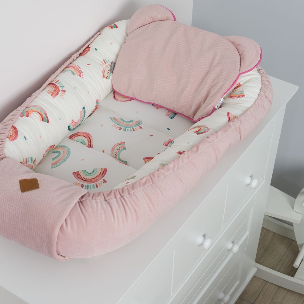 Linge de lit - Cocon bébé matelassé velvet - nid réducteur de lit, STELLA - SEVIRA KIDS