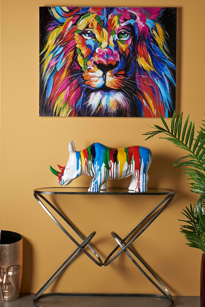 Sculptures, statuettes et miniatures - Rhinocéros blanc coulures - SOCADIS