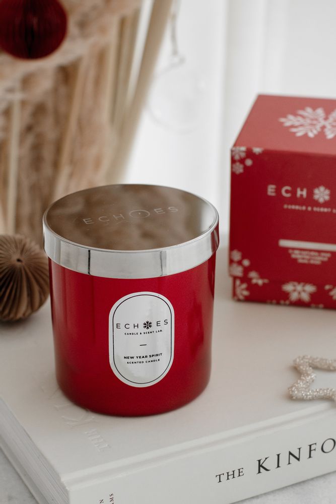 Cadeaux - Bougie Naturelle Parfumée New Year Spirit. - ECHOES CANDLE & SCENT LAB.