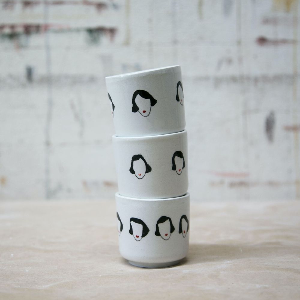 Everyday plates - HAND PAINTED CERAMICS - KISS KISS DESIGN - COOL COLLECTION