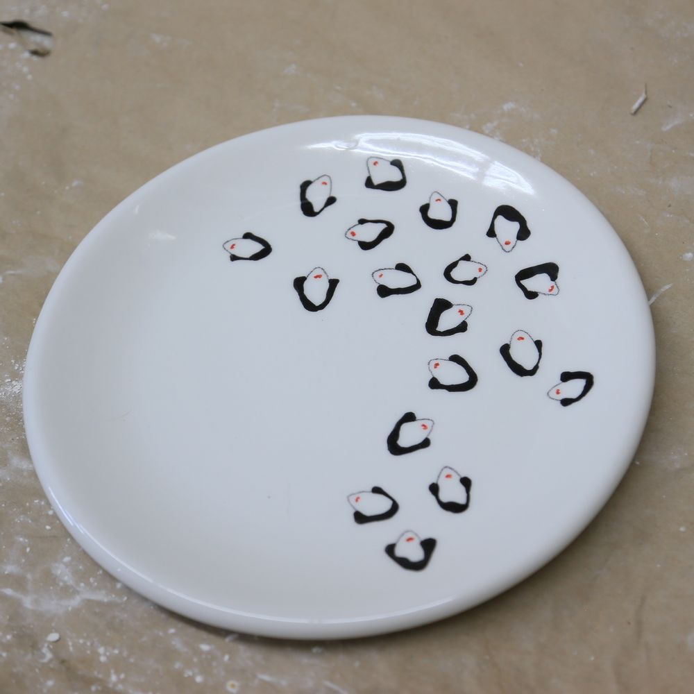 Everyday plates - HAND PAINTED CERAMICS - KISS KISS DESIGN - COOL COLLECTION
