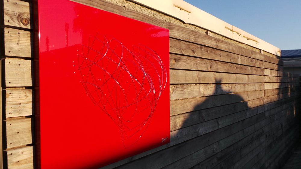 Frames - KORAZON RED embossed frame - KOSSARTISTIK