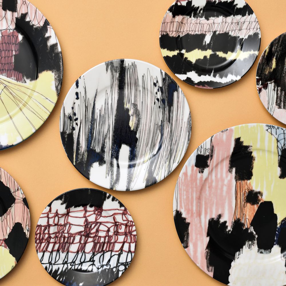 Formal plates - Abstract _ Collection Plates - FRANCESCA COLOMBO