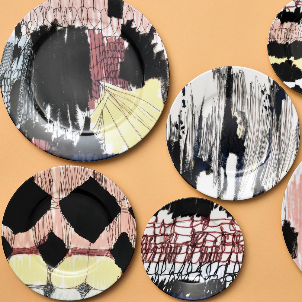 Formal plates - Abstract _ Collection Plates - FRANCESCA COLOMBO