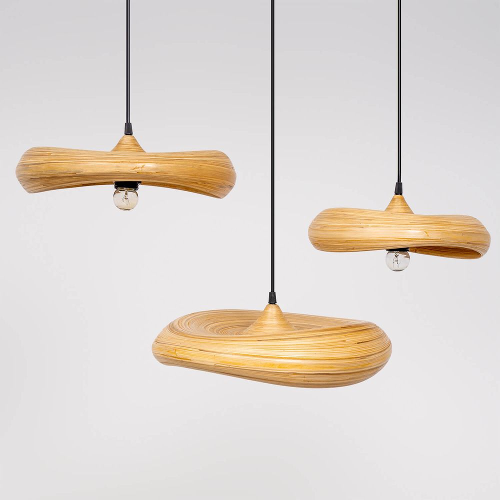 Spa - KEFANA bamboo handmade pendant lights, bamboo hanging lamps - BAMBUSA BALI