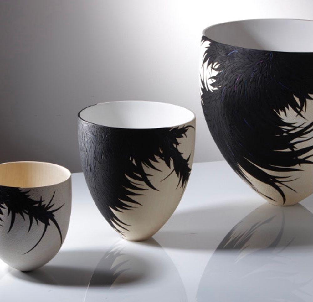 Unique pieces - Corvus Nero Collection - Raven - SALLY BURNETT DESIGNS IN WOOD