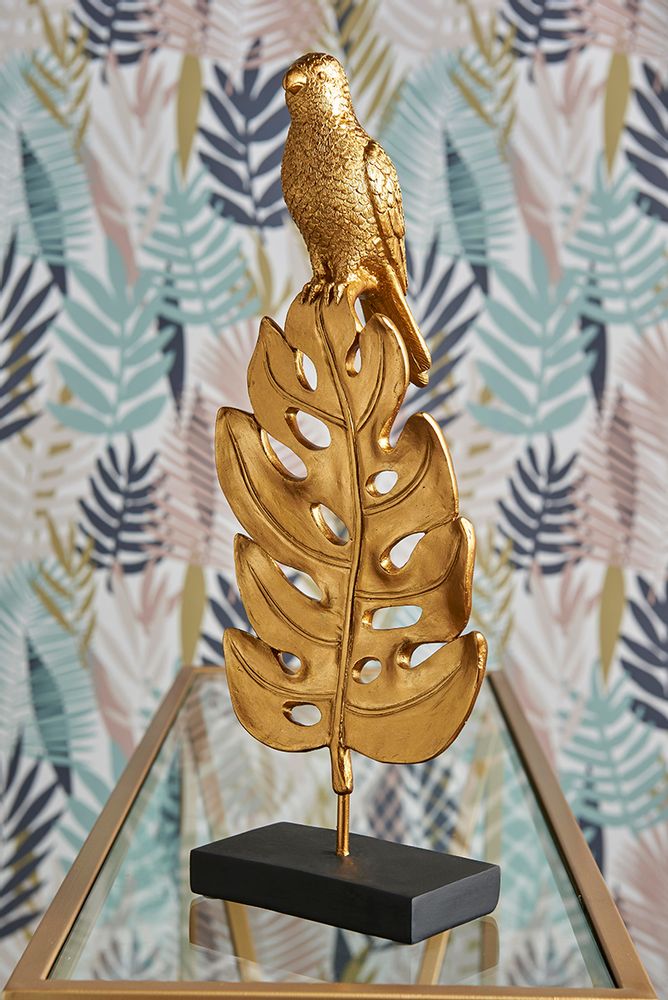 Sculptures, statuettes et miniatures - Perroquet sur monstera - SOCADIS