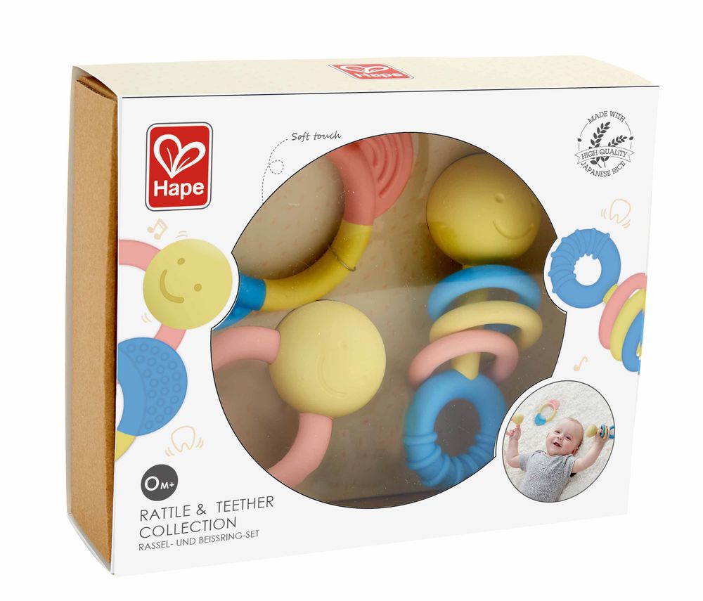 Toys - Japanese Rice Teething Rings & Rattles Collection - TOYNAMICS HAPE NEBULOUS STARS